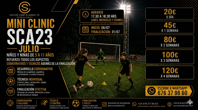 Mini Clinic de Verano SCA23: El impulso que necesitan para dominar el balón